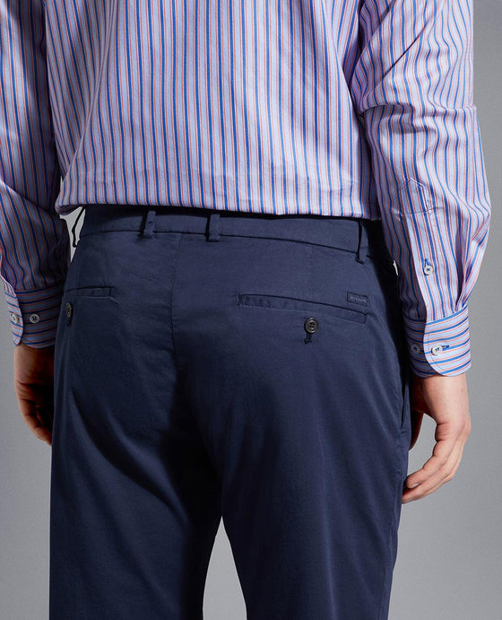 Paul & Shark - Pantalon chino de coton et soie extensible - LE CAPITAINE D'A BORD