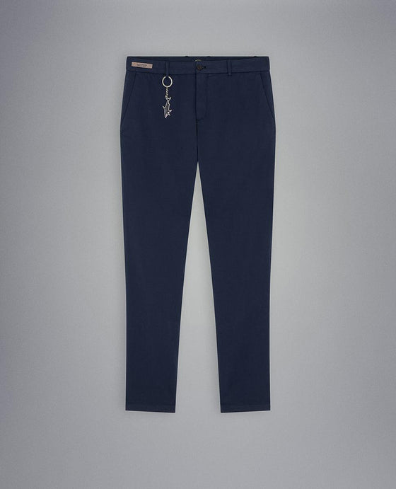 Paul & Shark - Pantalon chino de coton et soie extensible - LE CAPITAINE D'A BORD