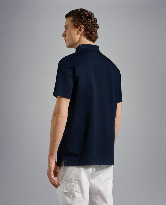 Paul & Shark - Polo manches courtes coton piqué avec poche zip - LE CAPITAINE D'A BORD