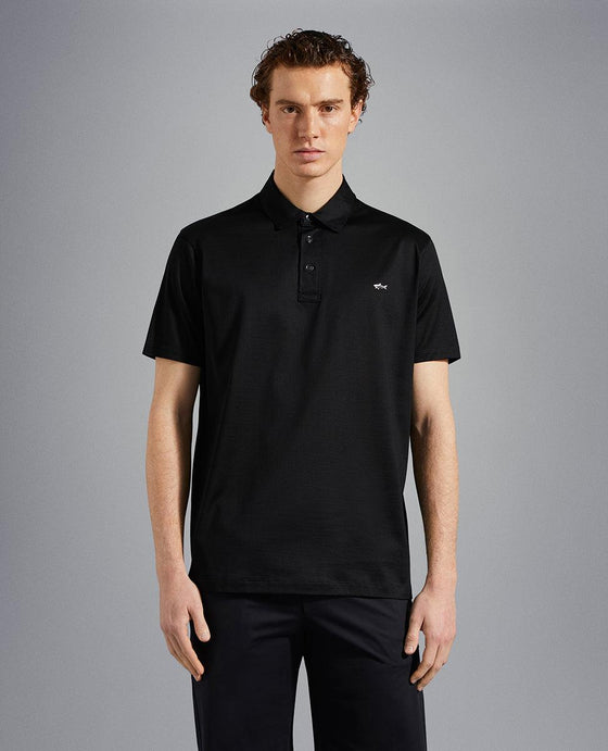 Paul & Shark - Polo uni manches courtes à col chemise - LE CAPITAINE D'A BORD