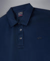 Paul & Shark - Polo uni manches courtes à col chemise - LE CAPITAINE D'A BORD