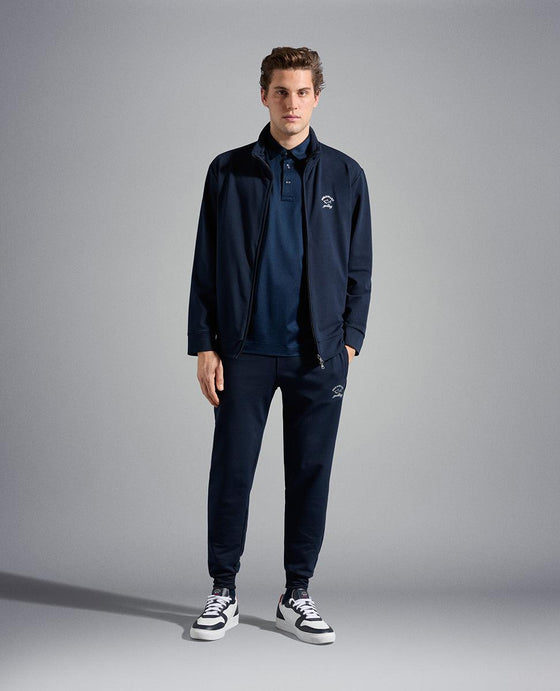 Paul & Shark - Polo uni manches courtes à col chemise - LE CAPITAINE D'A BORD