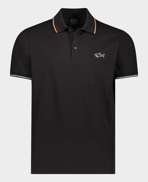 Paul & Shark - Polo uni manches courtes requin fluo - LE CAPITAINE D'A BORD