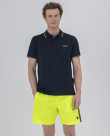  Paul & Shark - Polo uni manches courtes requin fluo - LE CAPITAINE D'A BORD