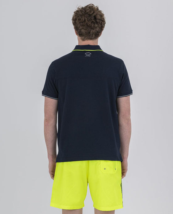 Paul & Shark - Polo uni manches courtes requin fluo - LE CAPITAINE D'A BORD