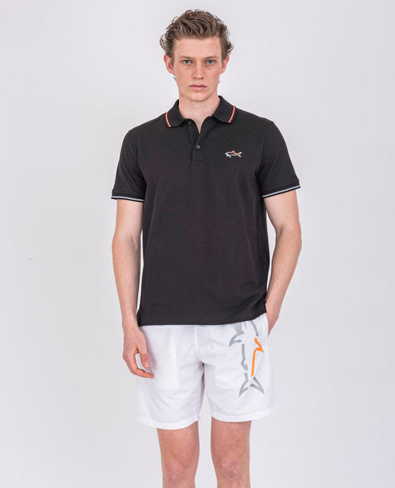 Paul & Shark - Polo uni manches courtes requin fluo - LE CAPITAINE D'A BORD