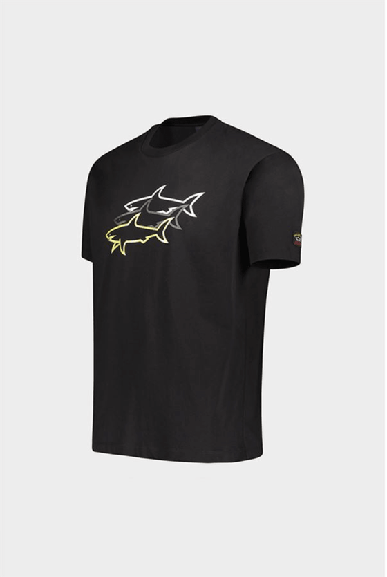 Paul & Shark - T-shirt de coton avec 3 requins - LE CAPITAINE D'A BORD