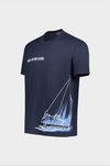 Paul & Shark - T-shirt de coton avec voilier - LE CAPITAINE D'A BORD