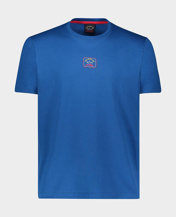 Paul & Shark - T-shirt de coton logo décalé - LE CAPITAINE D'A BORD