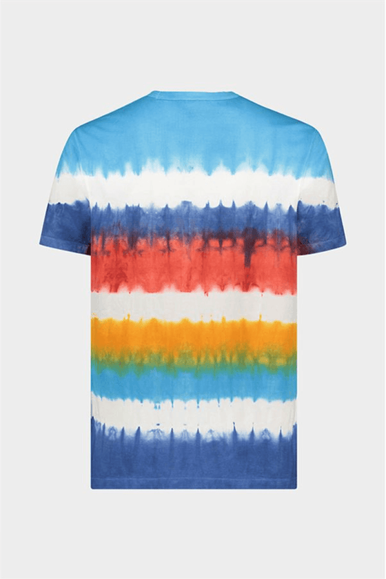 Paul & Shark - T-shirt de coton rayé Tie & Dye - LE CAPITAINE D'A BORD