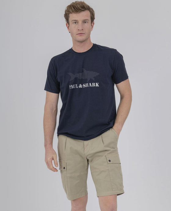 Paul & Shark - T-shirt Logo Paul & Shark Réfléchissant - LE CAPITAINE D'A BORD