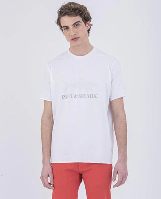 Paul & Shark - T-shirt Logo Paul & Shark Réfléchissant - LE CAPITAINE D'A BORD