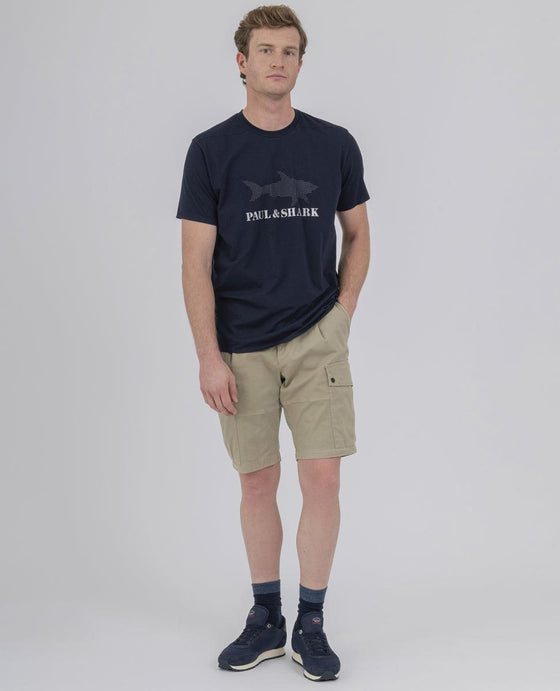 Paul & Shark - T-shirt Logo Paul & Shark Réfléchissant - LE CAPITAINE D'A BORD