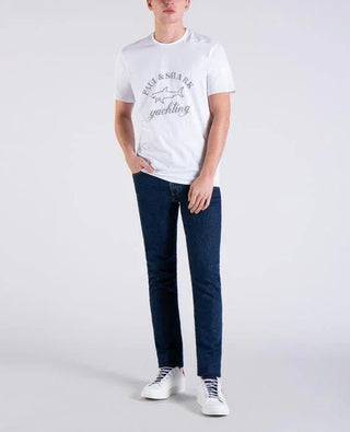 Paul & Shark - T-shirt Logo Paul & Shark Réfléchissant (plusieurs couleurs disponibles) - LE CAPITAINE D'A BORD
