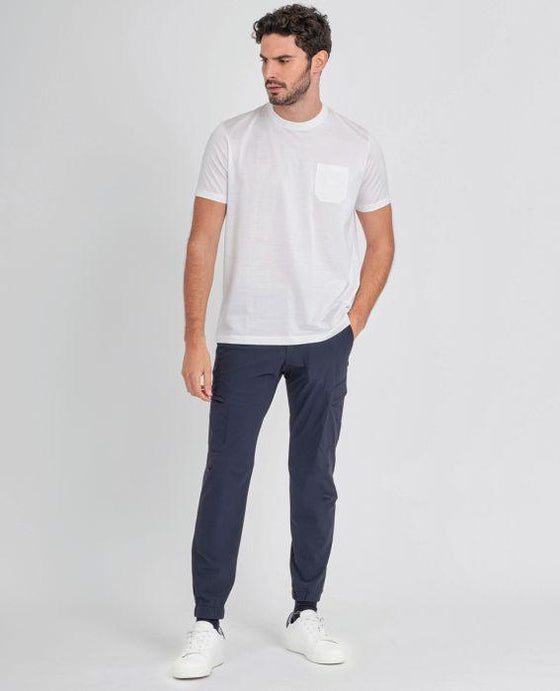 Paul & Shark - T-shirt uni coton mercerisé avec poche - LE CAPITAINE D'A BORD