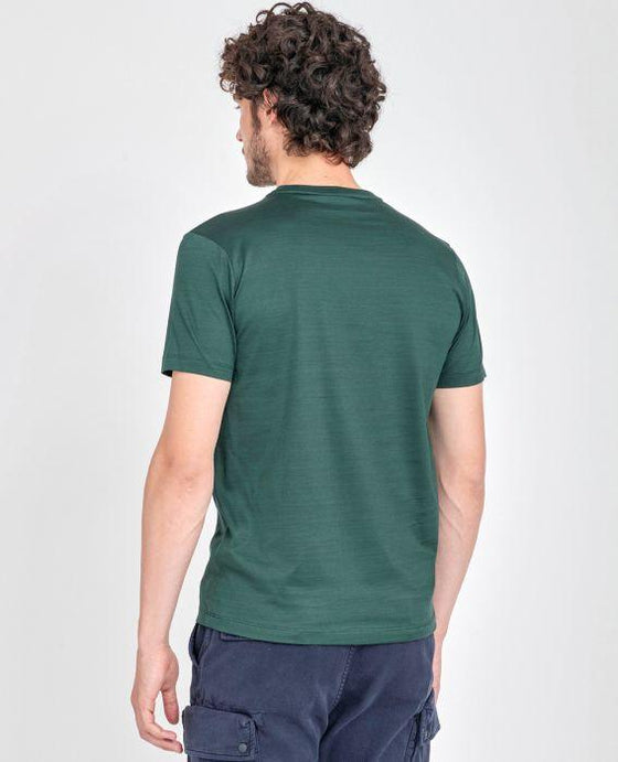 Paul & Shark - T-shirt uni coton mercerisé avec poche - LE CAPITAINE D'A BORD