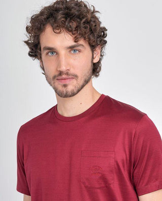 Paul & Shark - T-shirt uni coton mercerisé avec poche - LE CAPITAINE D'A BORD