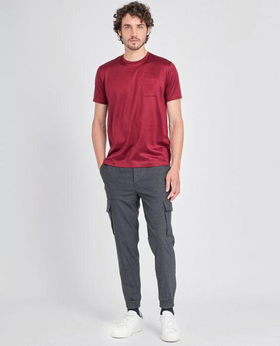 Paul & Shark - T-shirt uni coton mercerisé avec poche - LE CAPITAINE D'A BORD