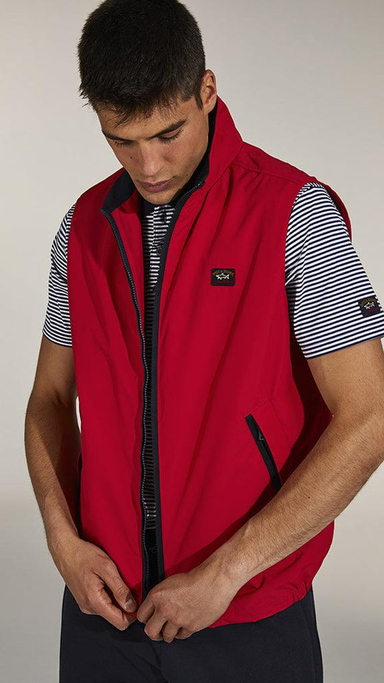 Paul & Shark - Veste sans manches de nylon - (disponible en marine et rouge) - LE CAPITAINE D'A BORD