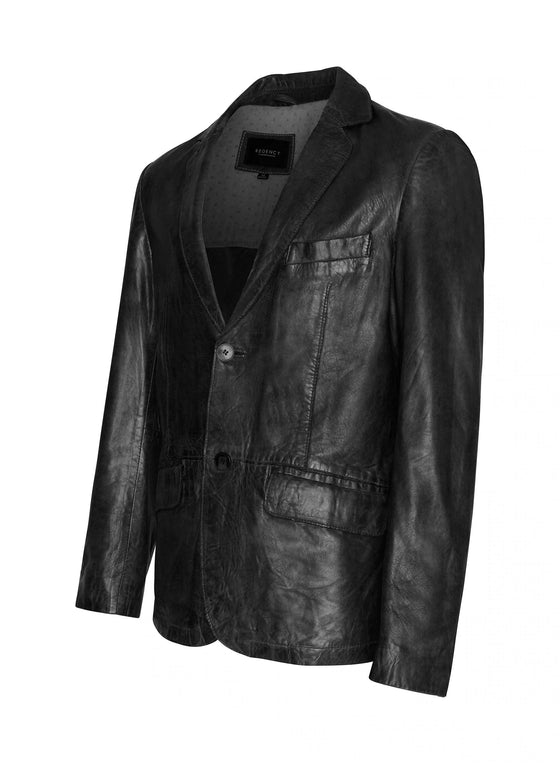 Regency - JOSHUA-N - Leather Blazer - LE CAPITAINE D'A BORD