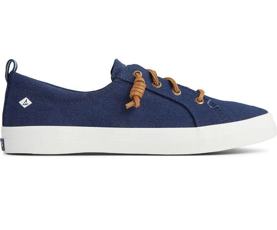 Sperry - Women's SeaCycled™ Crest Vibe Linen Sneaker - Navy - LE CAPITAINE D'A BORD